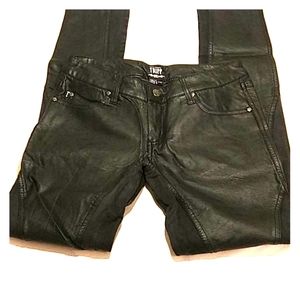 Tripp NYC leather and Jean combo